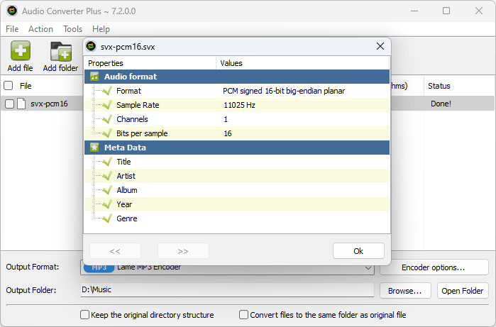 desktop 8svx to mp3 converter