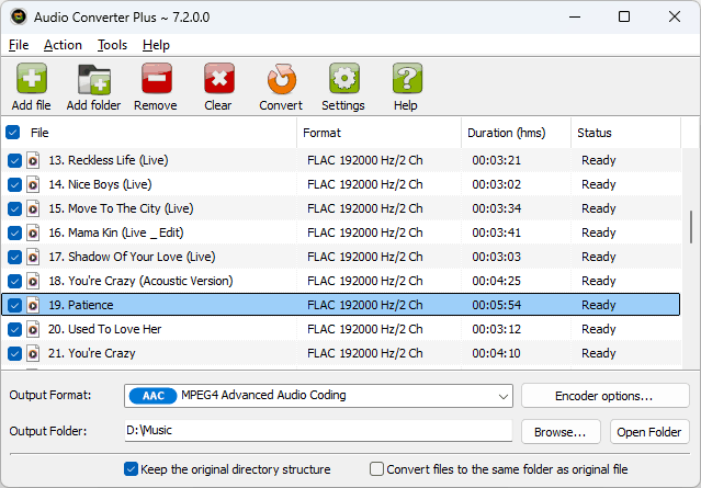 flac to aac converter