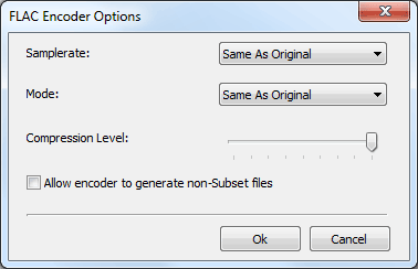 FLAC Options