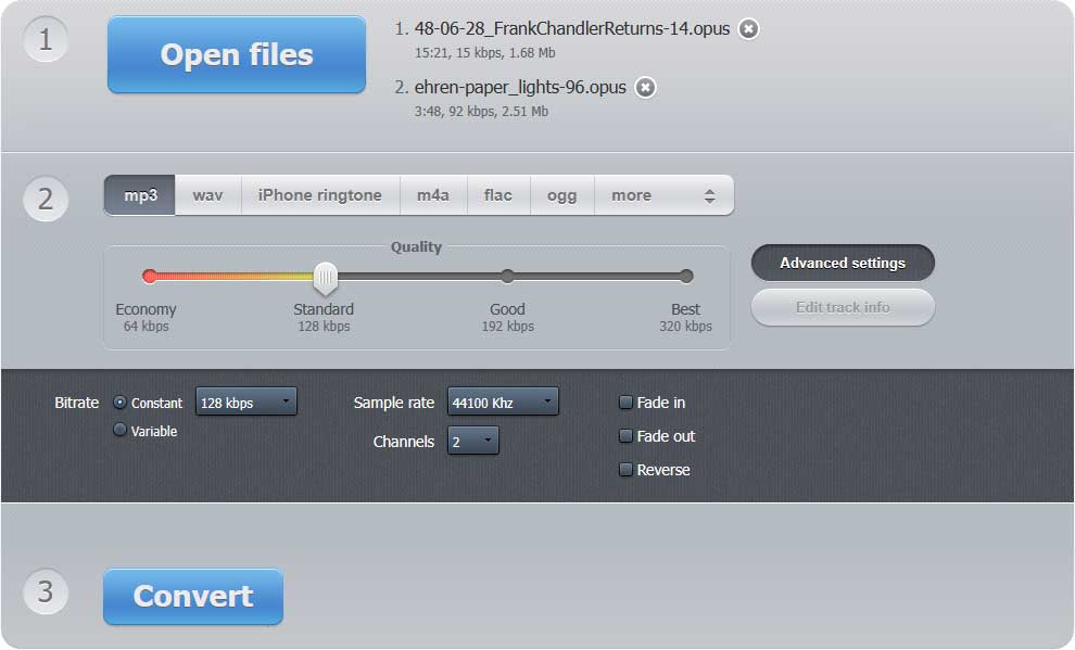 online opus converter