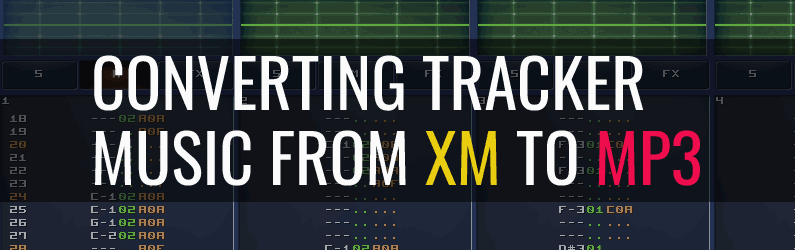 converting tracker music in XM format to MP3