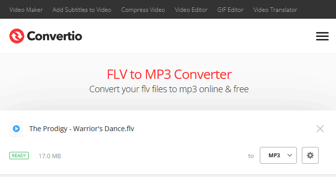 online flv to mp3 converter