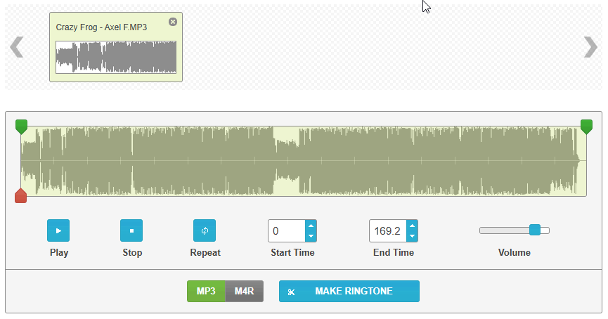 online audio cutter