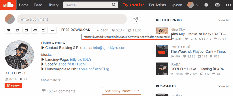 download Soundcloud via Hipeddit
