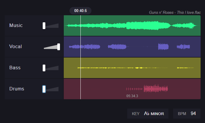 vocalremover 4 stems