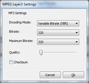 compression options