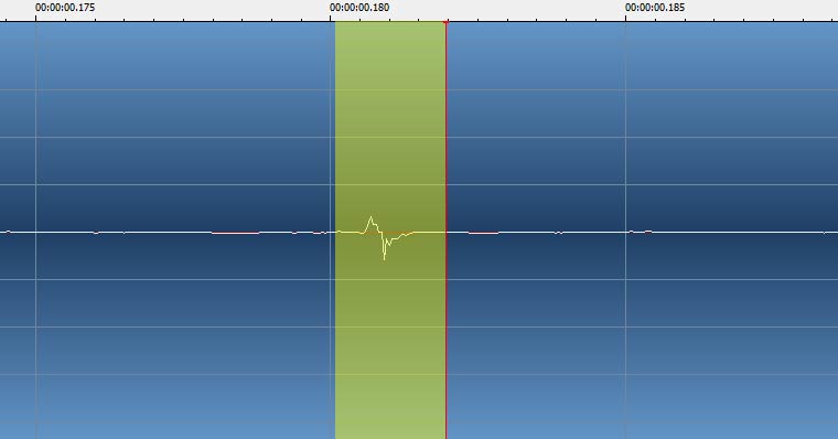 single audio click